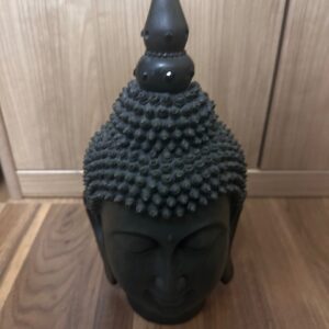 Buddha-Kopf, schwarz