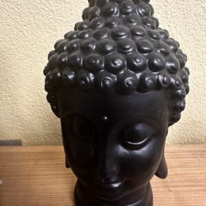 Buddha-Kopf, schwarz